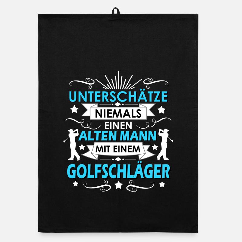 Golf Golfspieler Organic Geschirrtuch