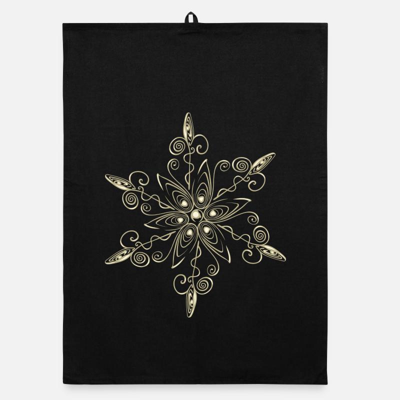 Cristal de glace Snowflake Star Torchon bio