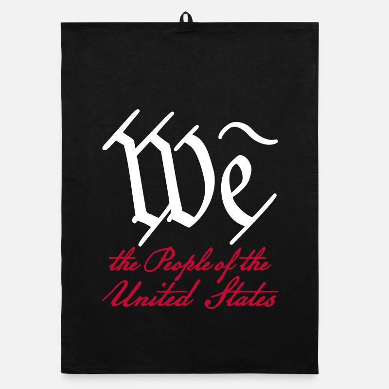 We the People 2 (dark) Organic dish towel