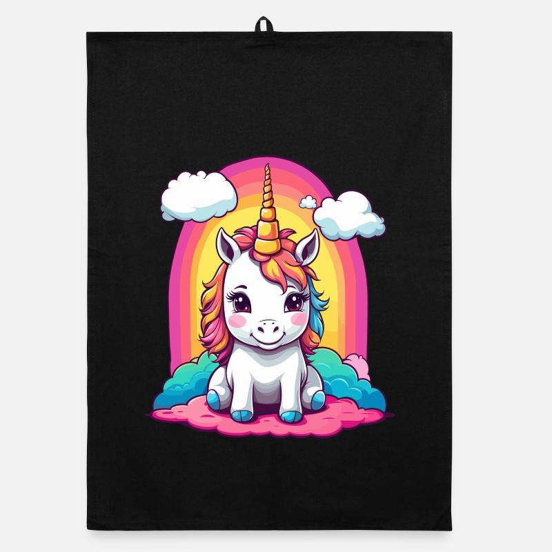 Mignon bébé licorne Torchon bio