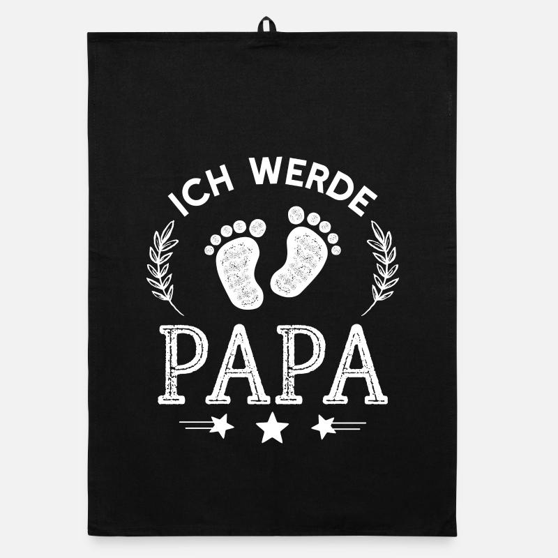 Ich werde Papa Stolzer Vater Nachwuchs Verkündung Organic Geschirrtuch