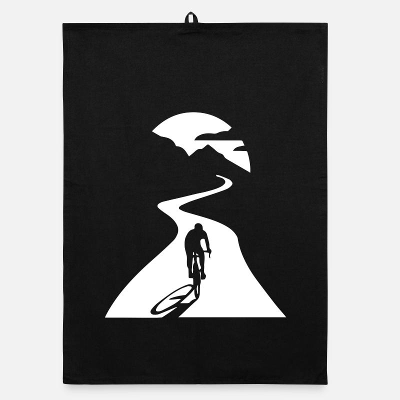 Cyclistes au clair de lune Torchon bio