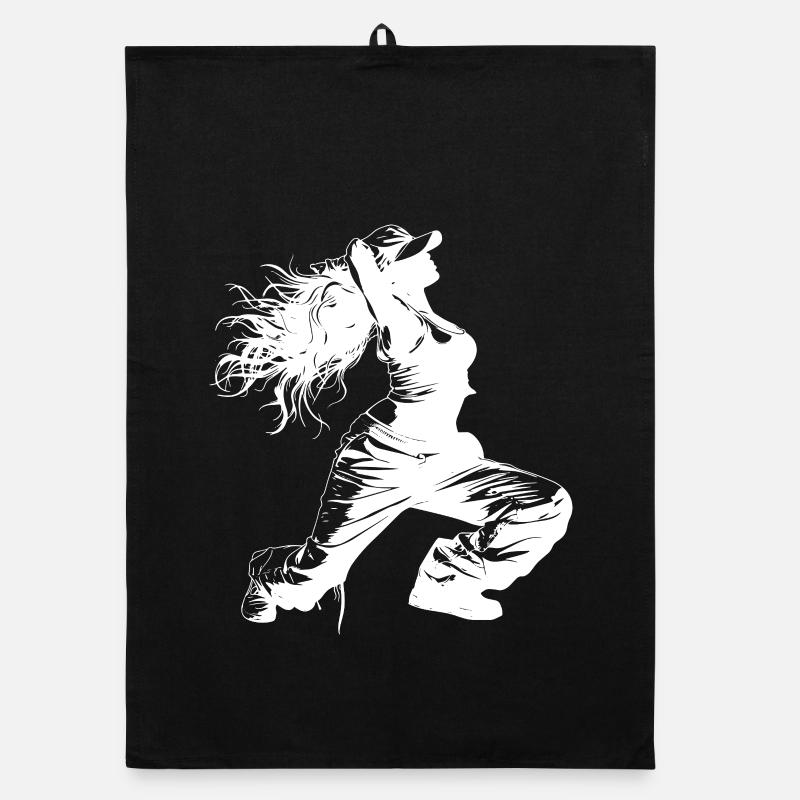 Dessin de breakdancer Torchon bio