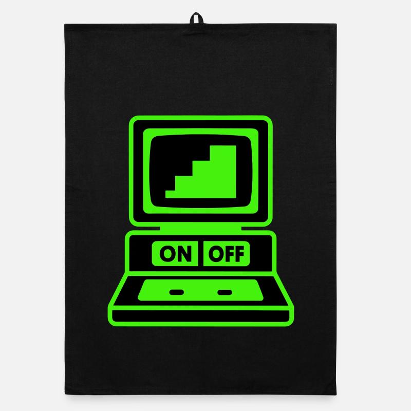 Computer Minimal Pop Art Organic dish towel