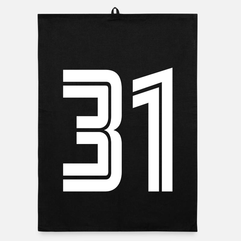 Number 31 jersey – 31st birthday gift Organic dish towel