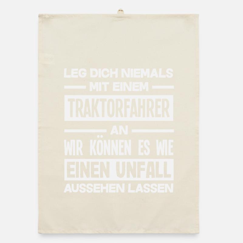 Don't mess with tractor drivers Organic dish towel