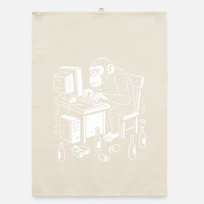 Codeur singe de bureau Torchon bio