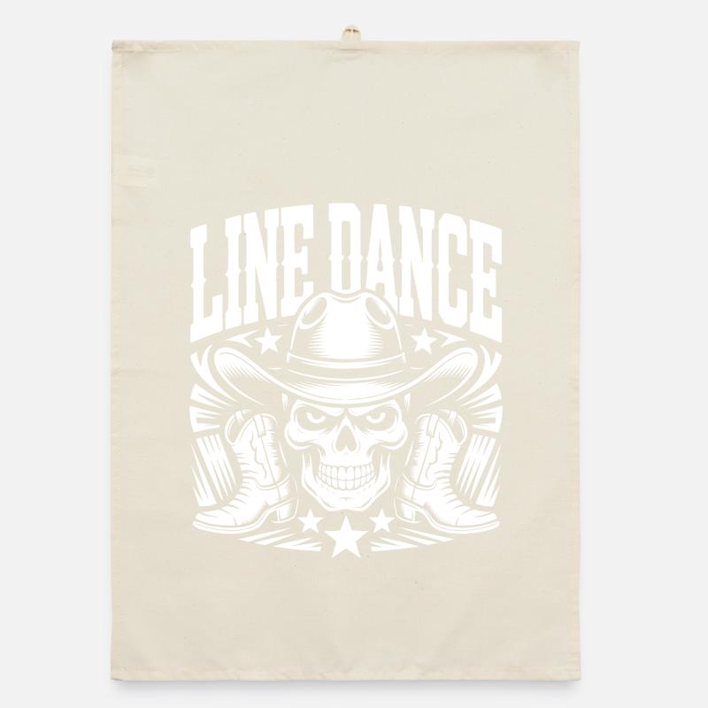 Lone Dance Schädel Rodeo Organic Geschirrtuch