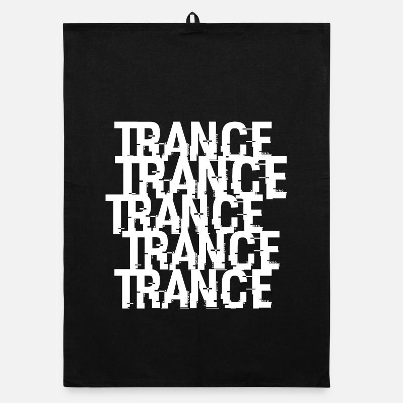 Motif typographique en transe Torchon bio