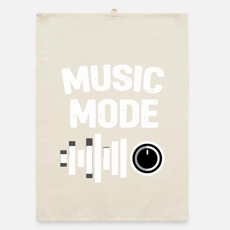 Music Mode On Equalizer Organic Geschirrtuch