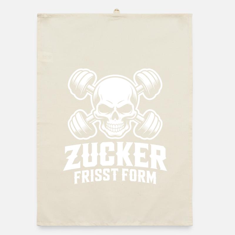 Skull Strength Gym Design Avoid Sugar Organic dish towel