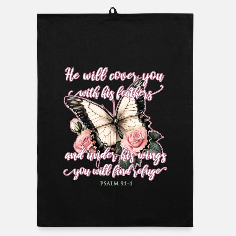 Butterfly Christian Organic dish towel