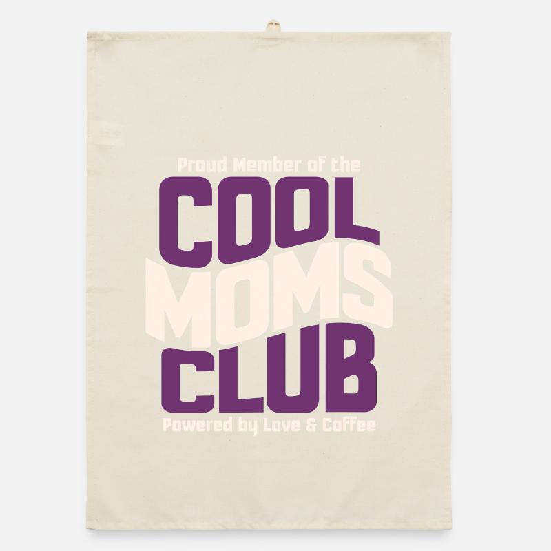 Cool Moms Club - Mama Geschenk Muttertag   Organic Geschirrtuch