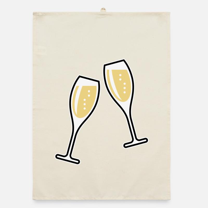2 Sektgläser (Sekt / Oval / Zu / 3C) Torchon bio
