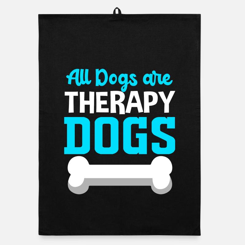 Therapy dog Organic dish towel