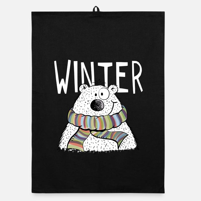 Bear - Bears - Teddy - Gift - Fun Organic dish towel