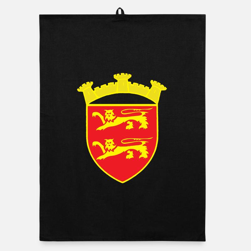 ROT WAPPEN LÖWENTURM ODER COPYRIGHT RUNEMBERG Organic Geschirrtuch