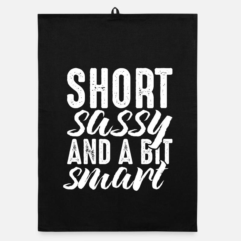 Short Sassy and a Bit Smart Organic dish towel