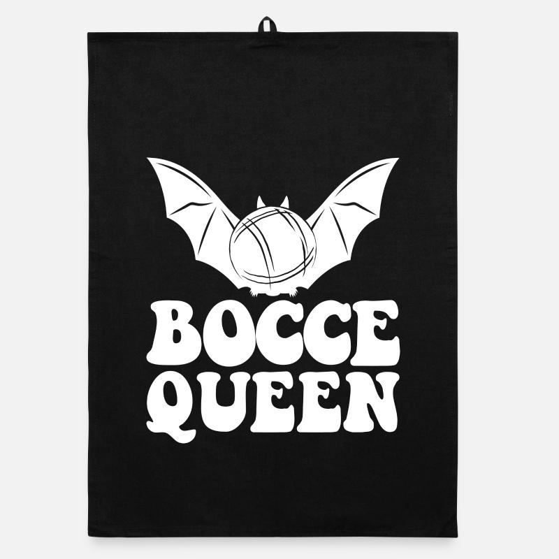 Bocce Queen Boulekugel Halloween Kostüm Boule Organic Geschirrtuch