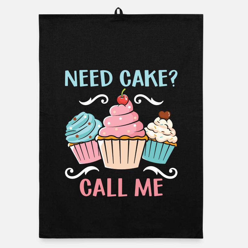 Need a cookie? Call Me – Muffin Humor Organic dish towel