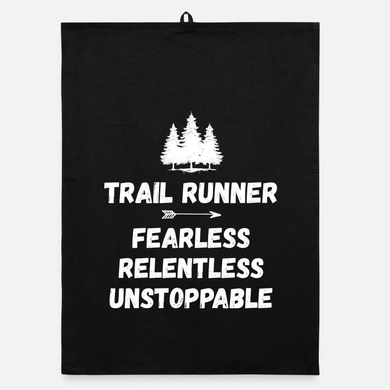 Trail Runner - Fearless. Relentless. Unstoppable. Organic dish towel