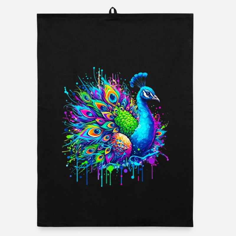 Peacock Organic dish towel