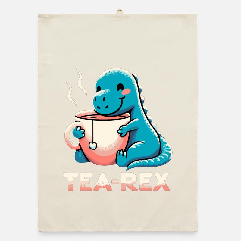 Thé Rex Thé Rex Cadeau de buveur de thé Torchon bio