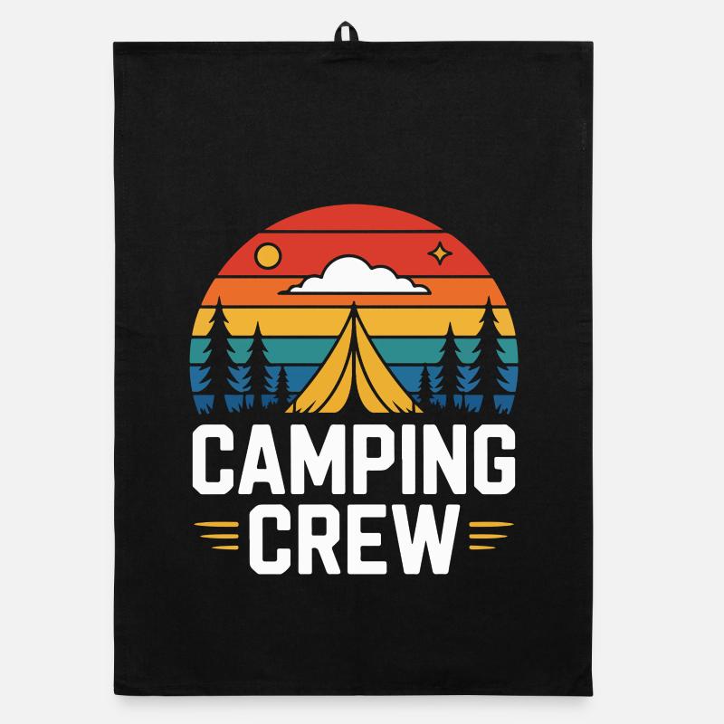 Sunset Camping Tent Équipe de camping Torchon bio