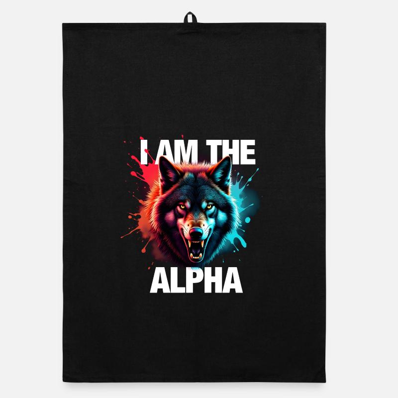 Je suis le loup alpha Torchon bio