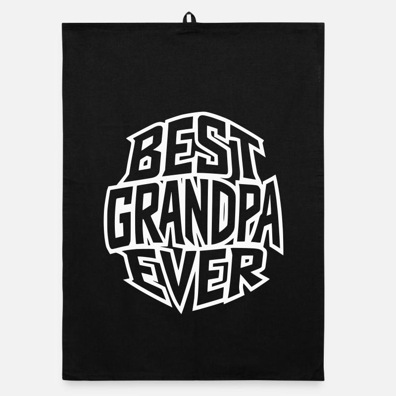 Meilleur grand-père de tous les temps - Meilleur grand-père - Couleur variable Torchon bio