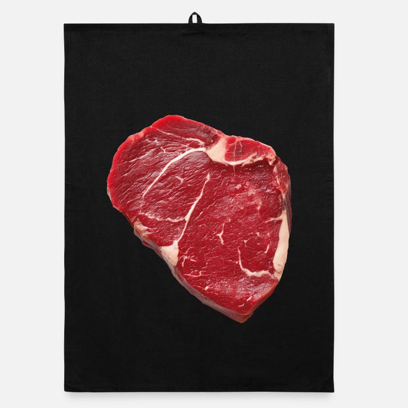 Steak Organic dish towel