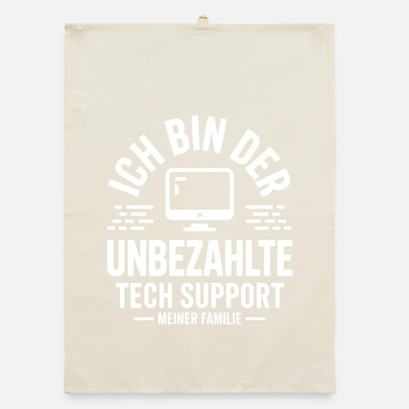 I'm the unpaid tech support Organic dish towel