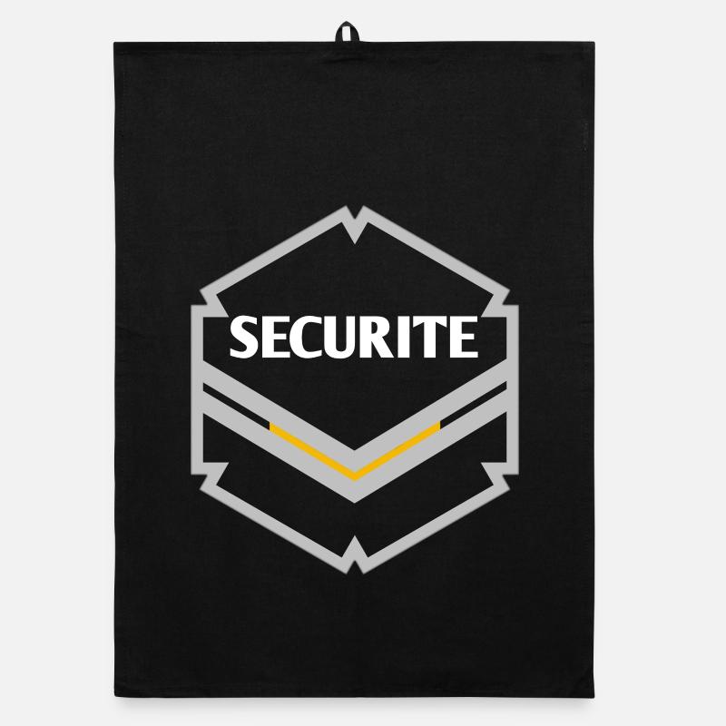 Badge Securite Minimaliste Doré Torchon bio