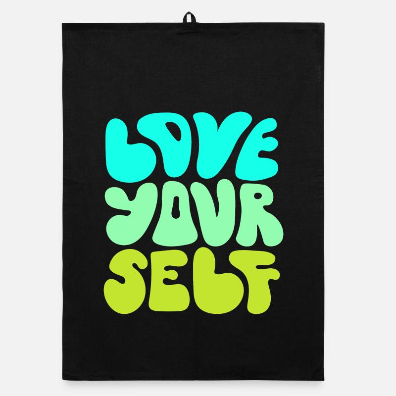 Citation positive pour l’amour de soi : Conception Torchon bio