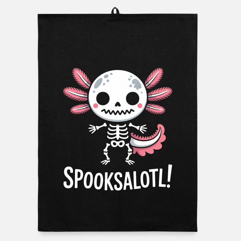 Conception du squelette de Spooksalot Torchon bio