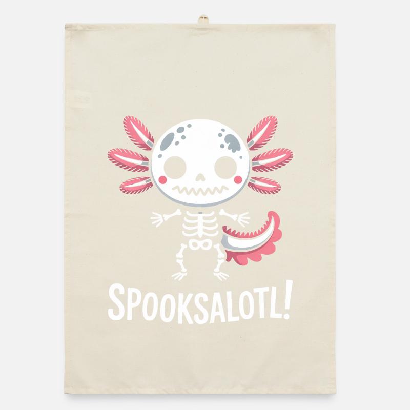 Spooksalot Skeleton Design Organic dish towel