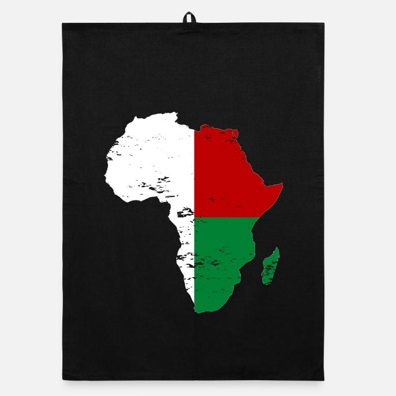 Madagaskar Flagge Afrika Organic Geschirrtuch