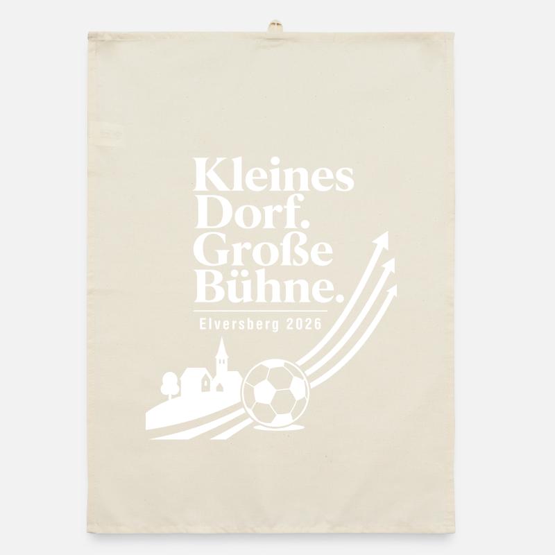 Kleines Dorf. Große Bühne. Organic Geschirrtuch
