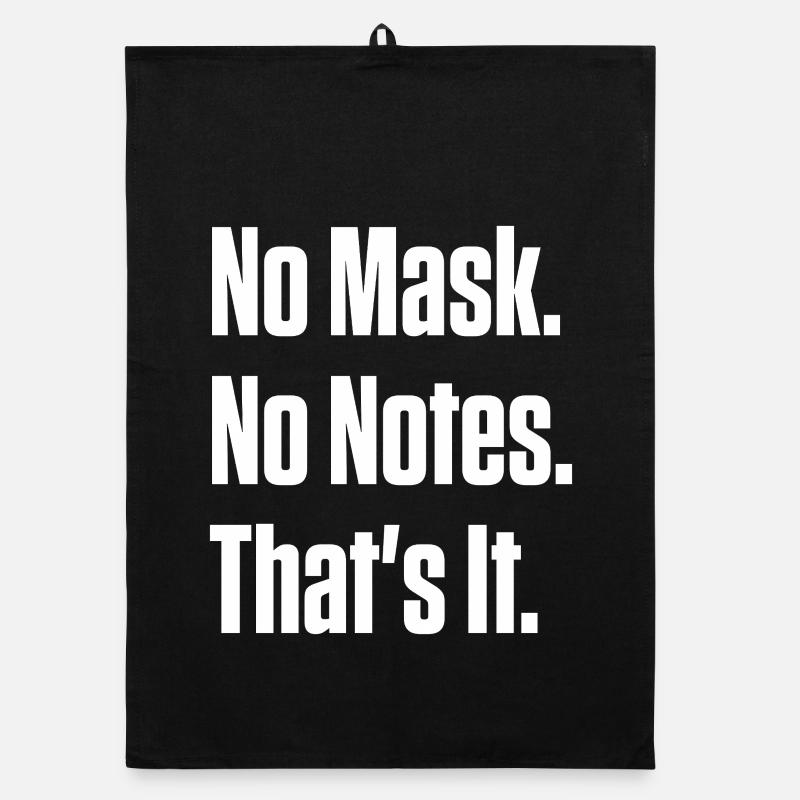No Mask No Notes Neurodivergent Pride Organic dish towel