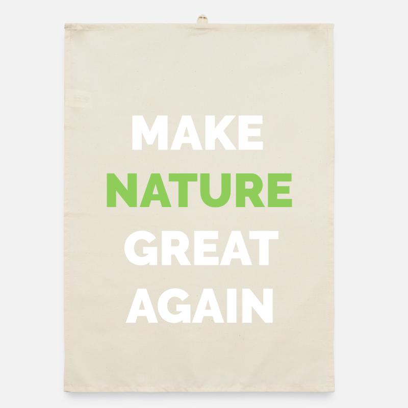 Make Nature Great Again Climate Protection Symbol Tree Torchon bio