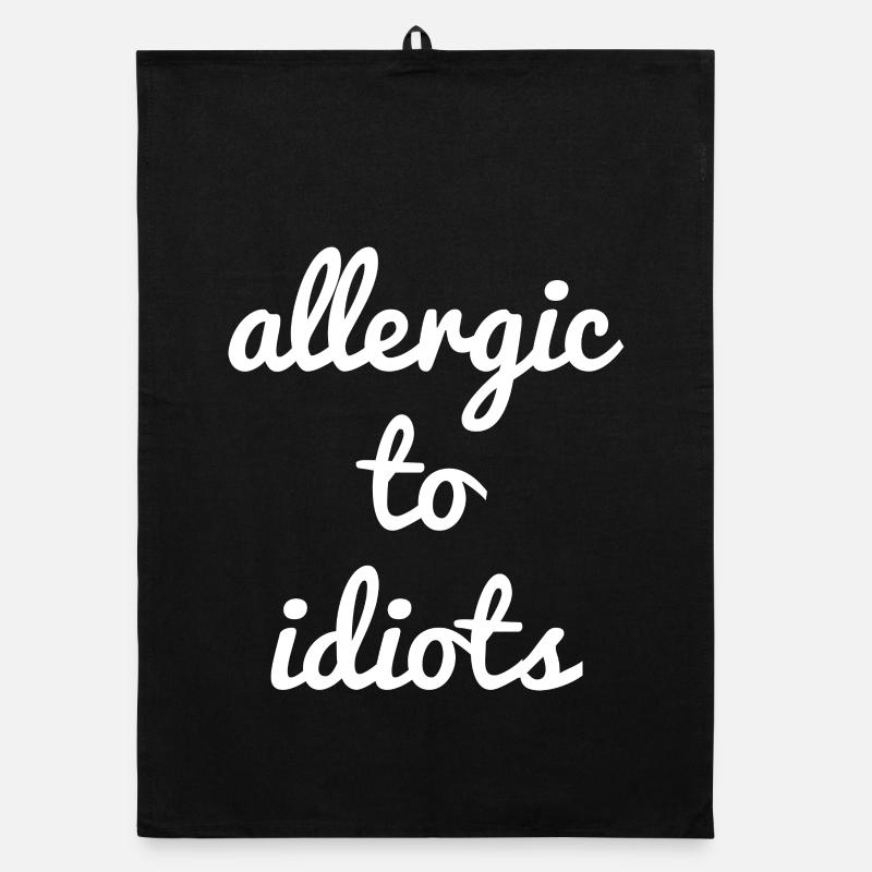 Allergic to idiots Organic Geschirrtuch