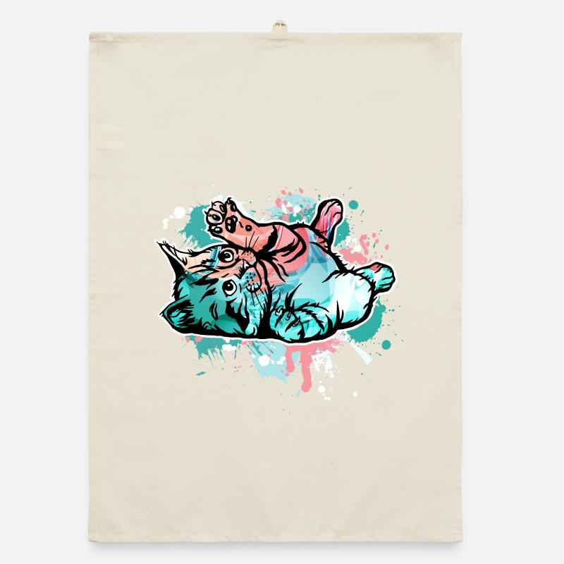 Cat Organic dish towel