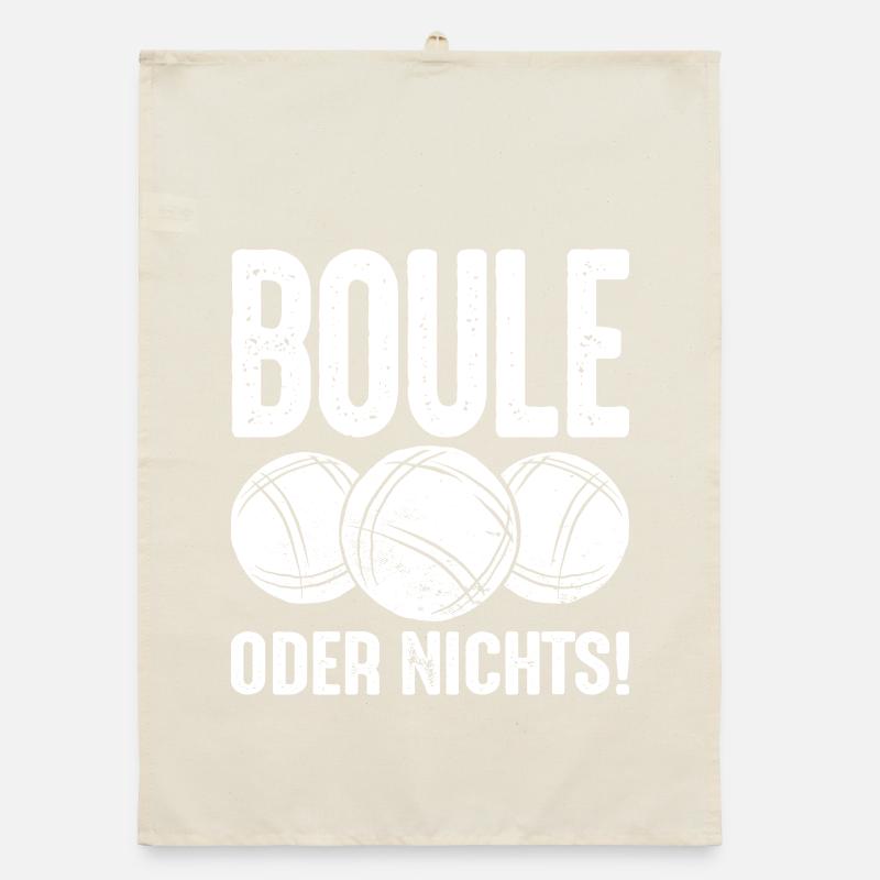 Boule oder Nichts! Bouler Outfit Boule Kugeln Organic Geschirrtuch