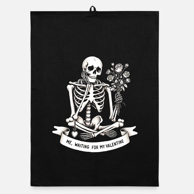 Moi en attente de ma Saint-Valentin - Célibataire, Saint-Valentin Torchon bio