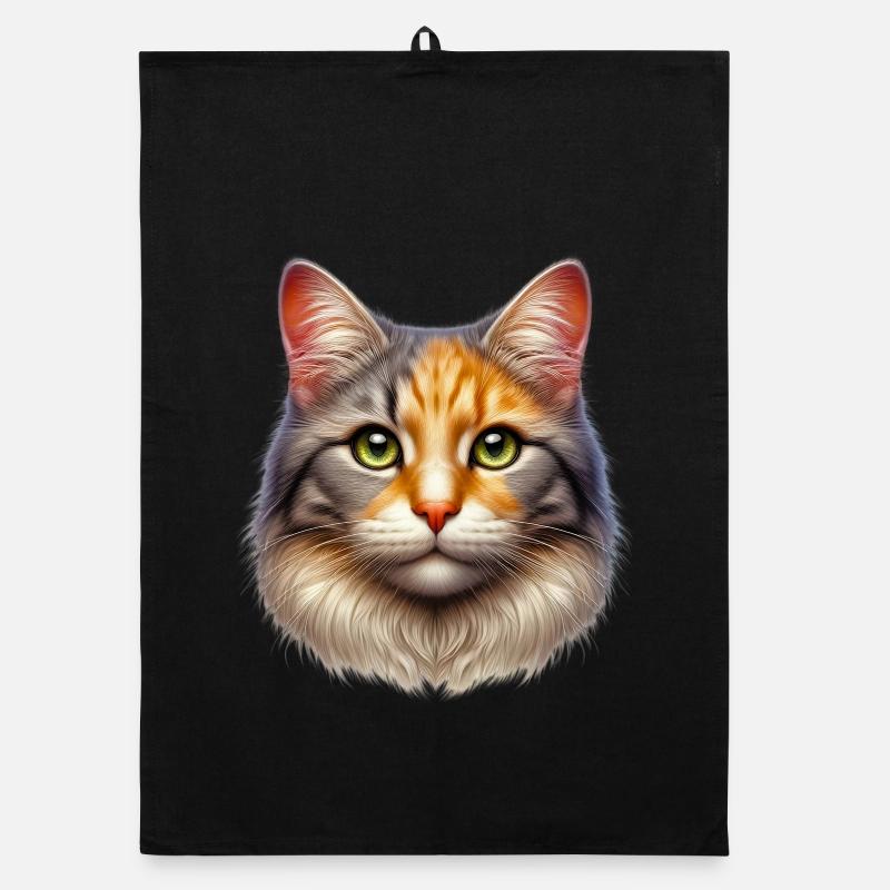 Cat Organic dish towel