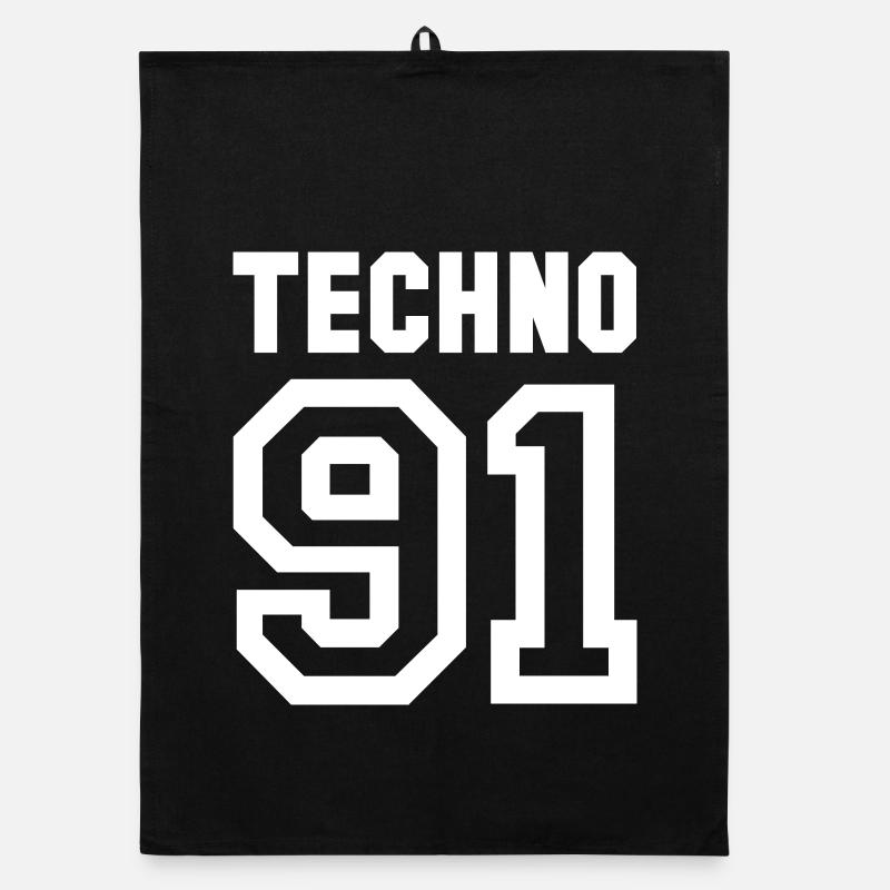 TECHNO Rave 90s Raver Organic dish towel