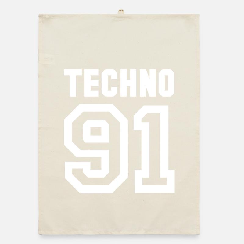 TECHNO Rave 90s Raver Organic dish towel