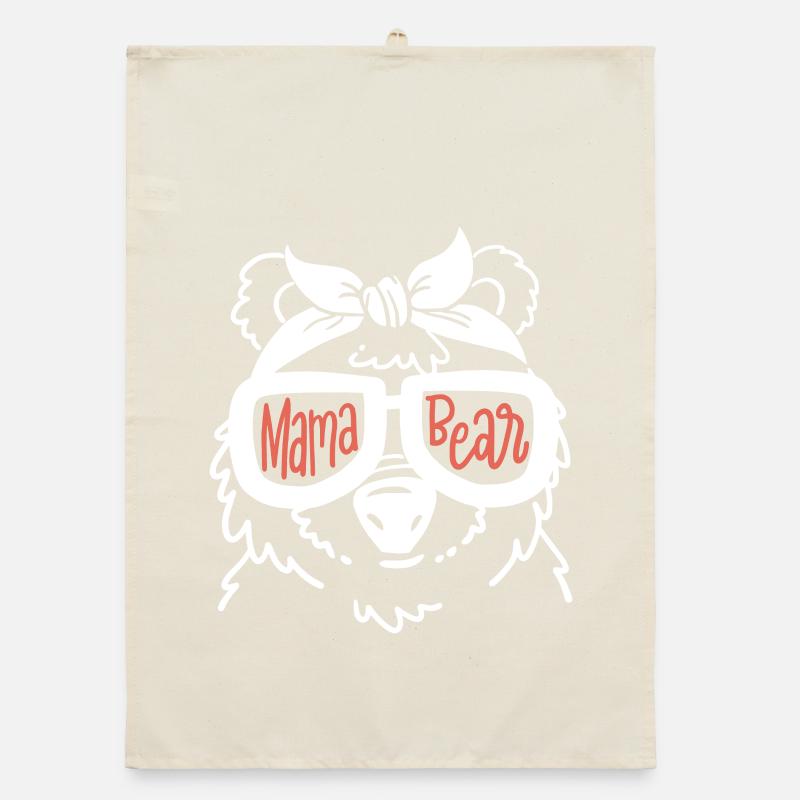 Mama Bär Muttertag Organic Geschirrtuch