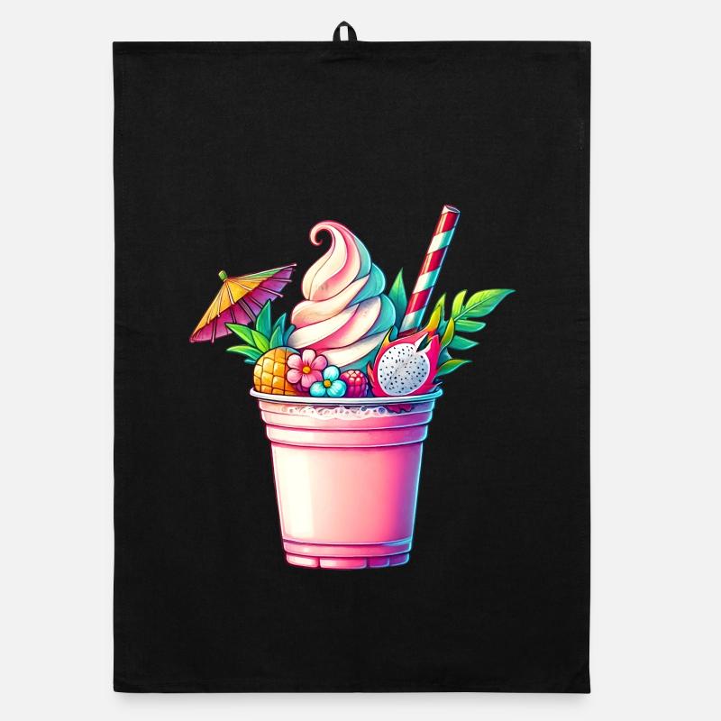 Exotic Fruity Dreams :Milkshake d’été Torchon bio