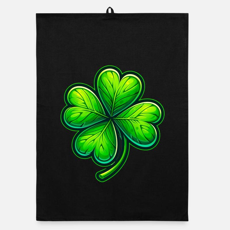 Trèfle à quatre feuilles Torchon bio